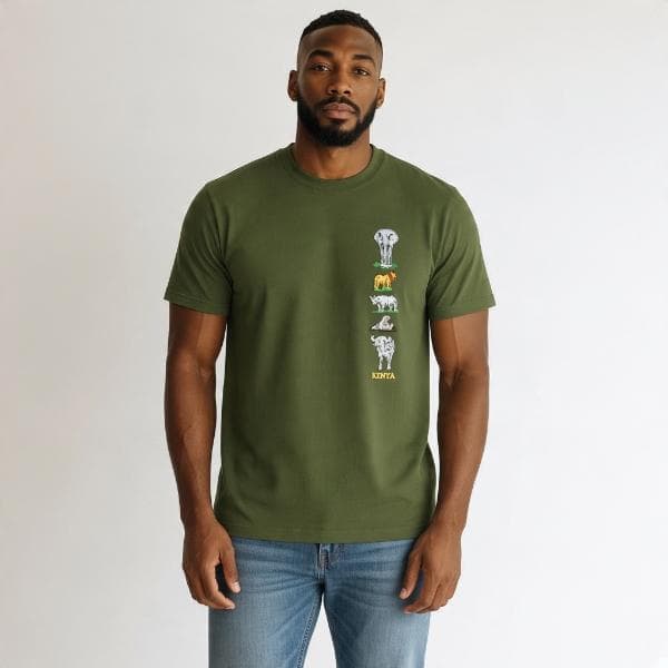 Adult Animal Column T-Shirt