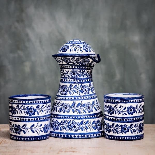 Water Carafe and two cups-FTTWCST