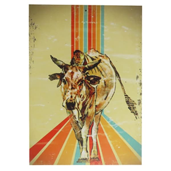 Wall Art - Seventies Cow