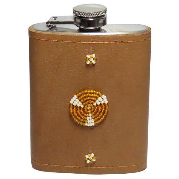 Beaded Hip Flask