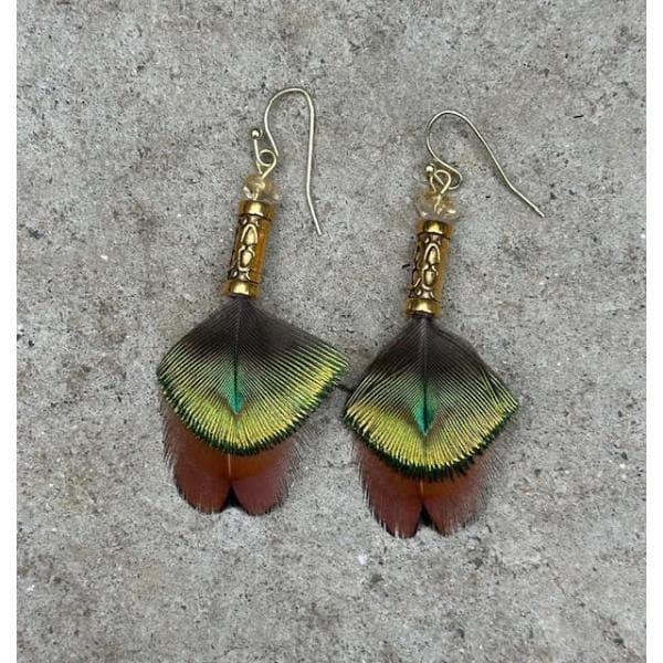 Gold Earring Pair 017