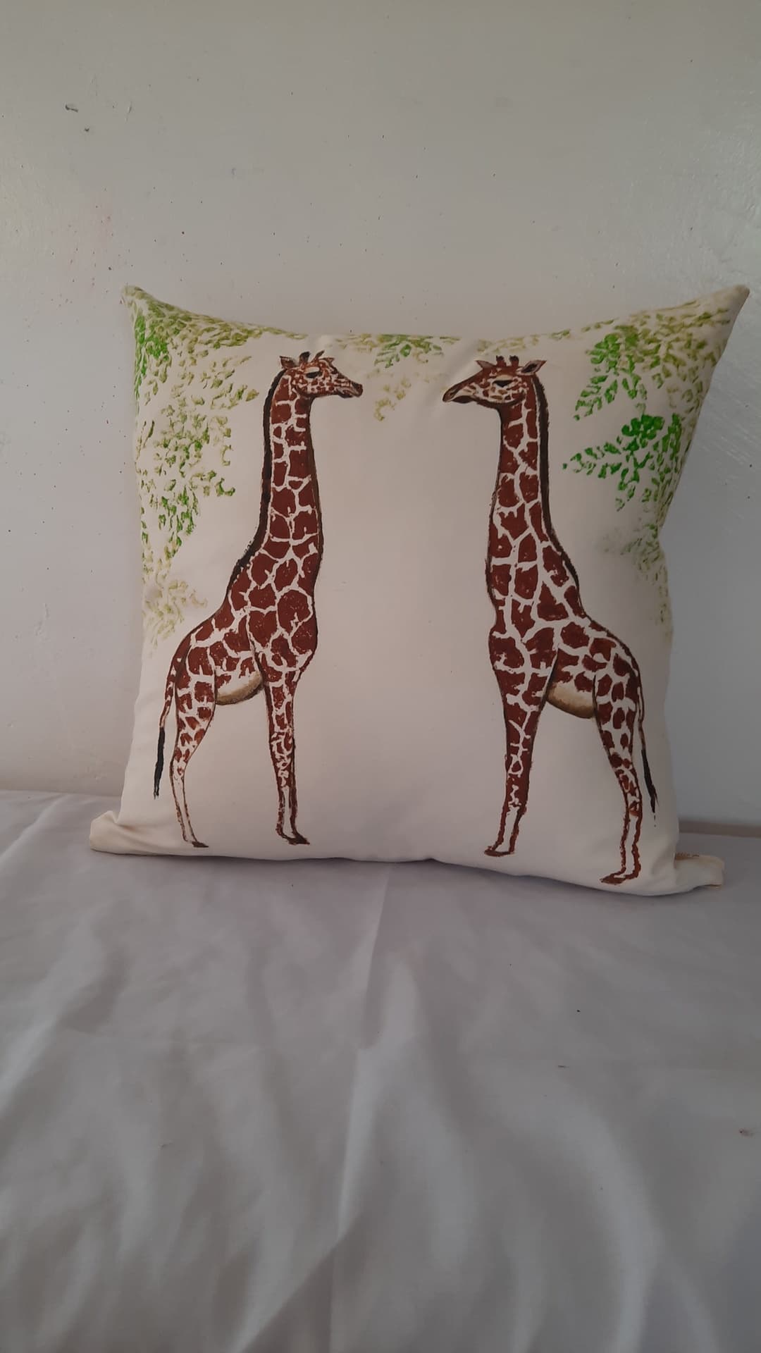 Printed Cushion - Giraffe