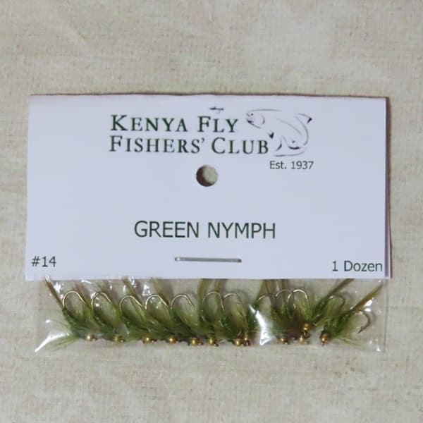 Fishing Flies - Beaded Head Olive Green Nymph