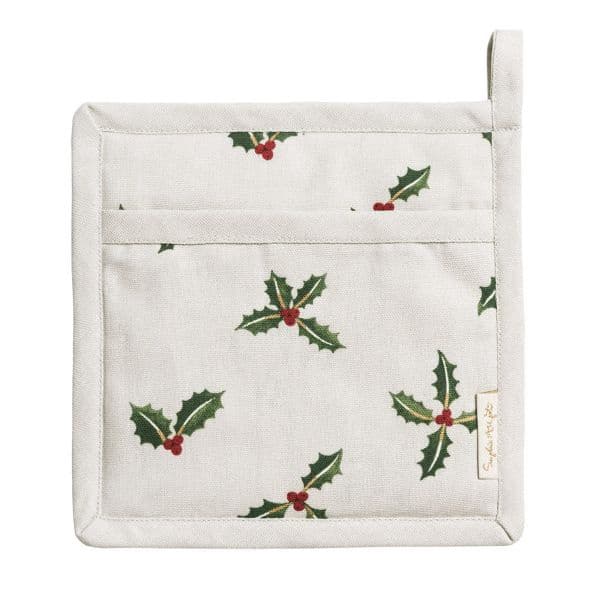 Pot Grab - Christmas Holly & Berry