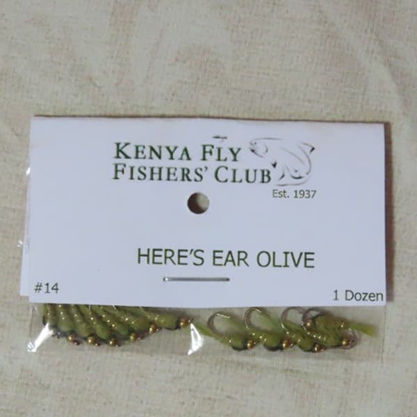 Fishing Flies - Beaded Head Hare's Ear Olive