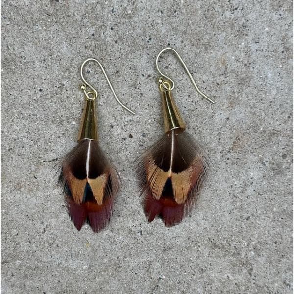 Gold Earring Pair 020