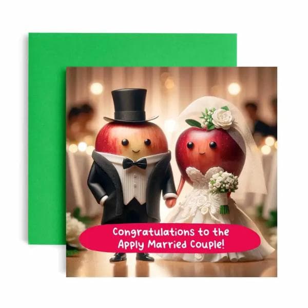 A Toast To the *Apply Married Couple Card