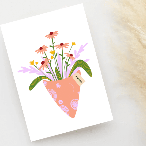 Greeting Card - Mama Flowers