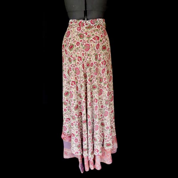 Double Layer Wrap Skirt - Silk