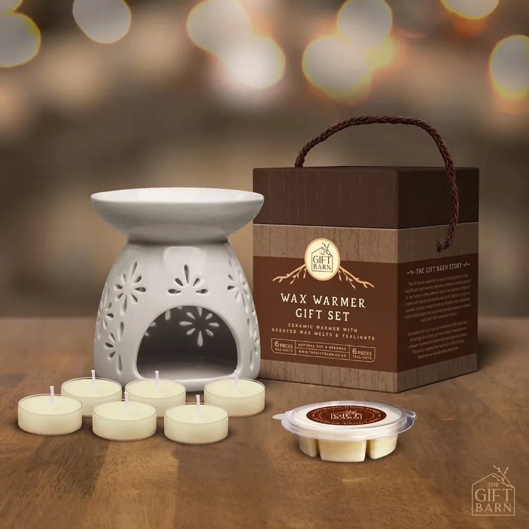 Wax Warmer Gift Set With Melts & Tealights