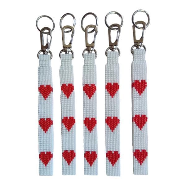 Keychain and Tether Tabs - Hearts