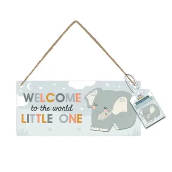 Little Tribe 'Welcome Little One' Hanging Sign