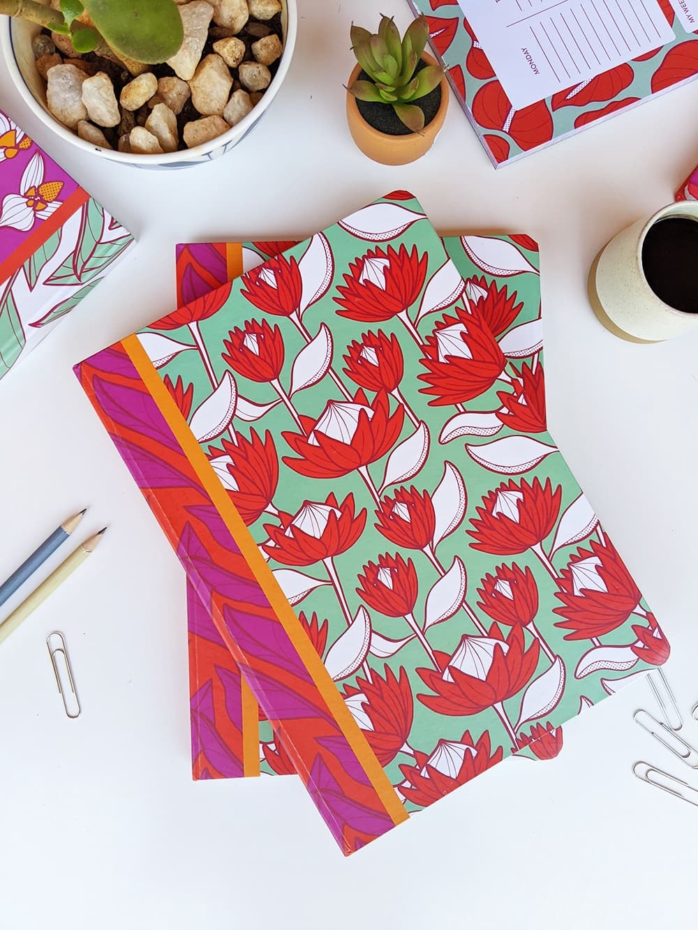 Notebook/ The queen protea