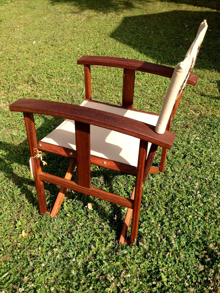 A & K chair/ Leather & canvas - Image 2