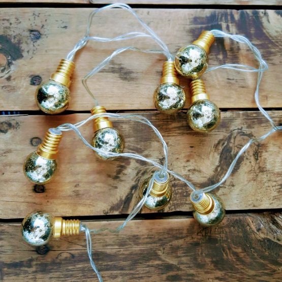 Gold Bulb LED Spring