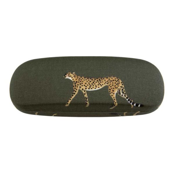 Oilcloth Glasses Case-Hard Case- Zsl- Cheetah