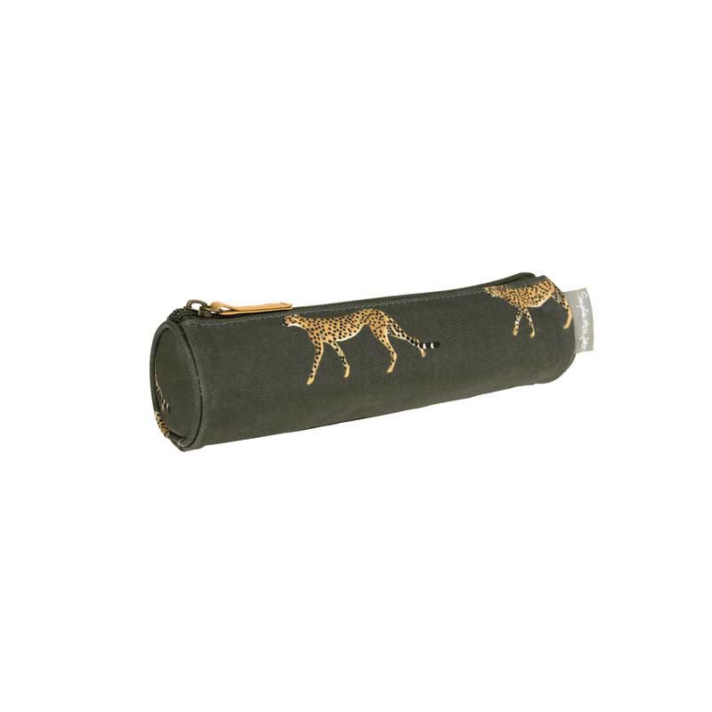 Oilcloth Pencil Case Small Zsl Cheetah