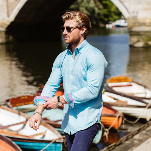 Mens Kabisa Kisumu Blue Shirt