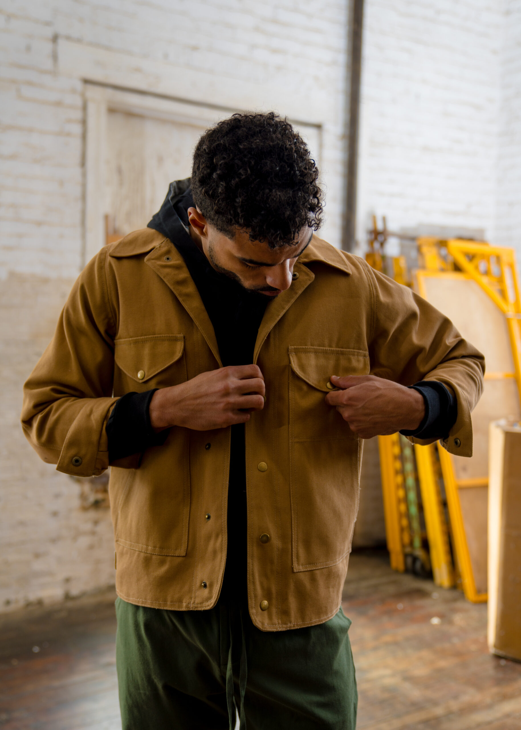 Men's canvas jacket - Airforce Blue - Image 3