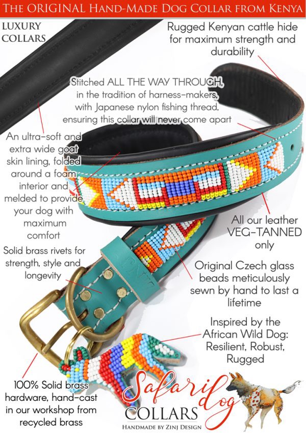 Luxury Dog Collar - Kiowa Red - Image 2