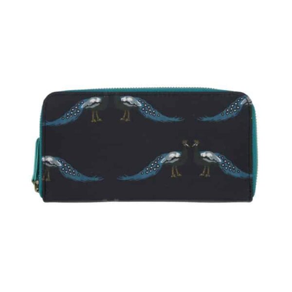 Oilcloth Wallet -Peacocks