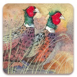 Pleasant Pheasants Coaster