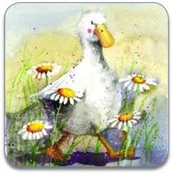 Duck In The Daisies Coaster