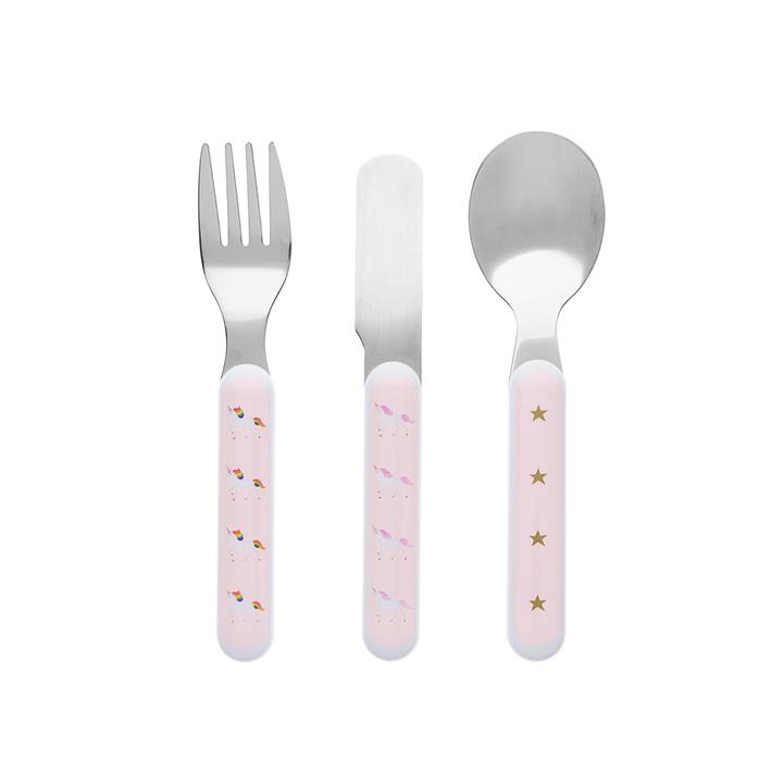 Childrens Melamine Cutlery Set-Unicorn - Image 2