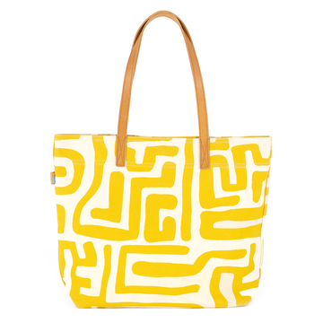 Go Tote Bag-Mustard & Eggshell - Image 3