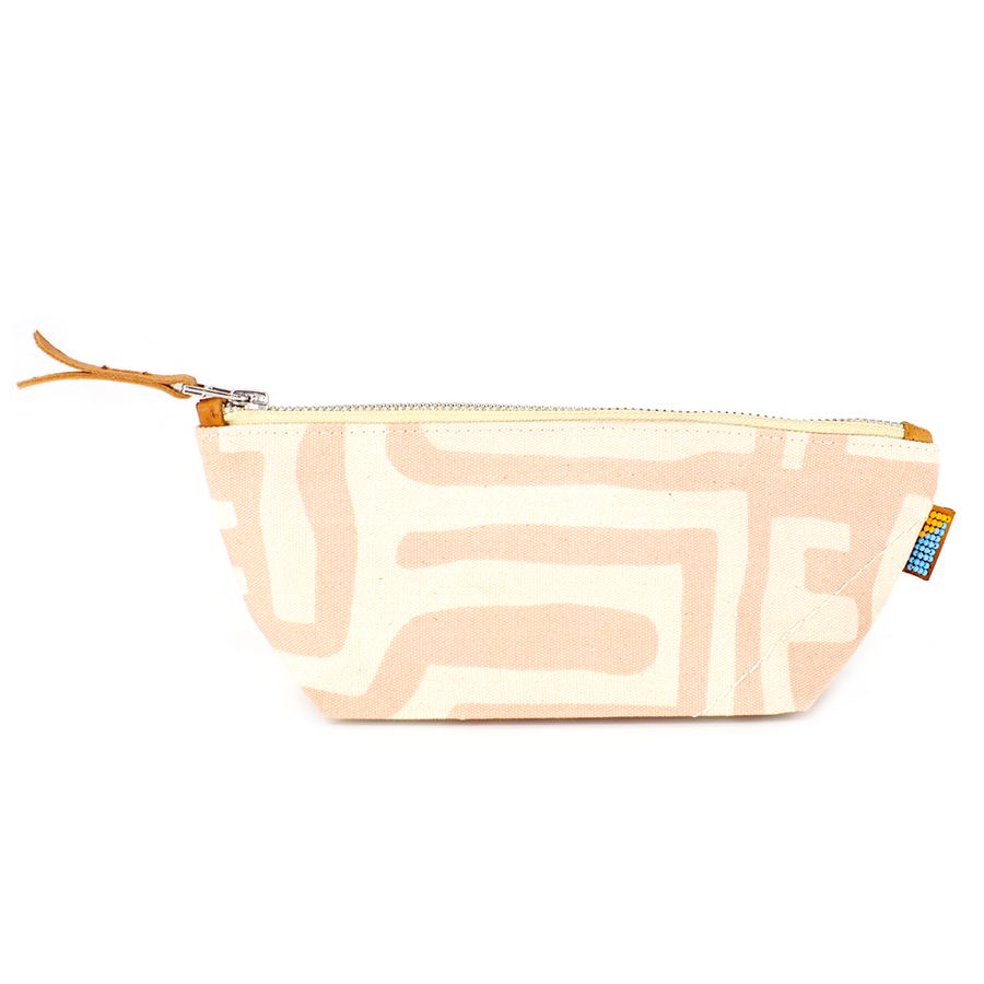 Small Pouch Bag-Dusty Rose & Eggshell