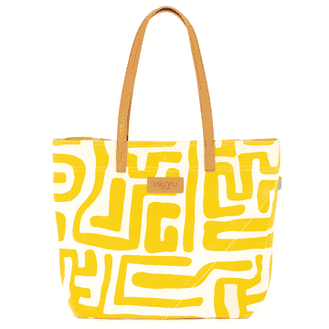 Go Tote Bag-Mustard & Eggshell - Image 2