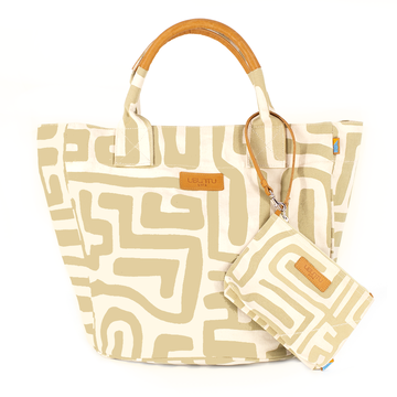 Beach Bag- Sand & Eggshell - Image 2
