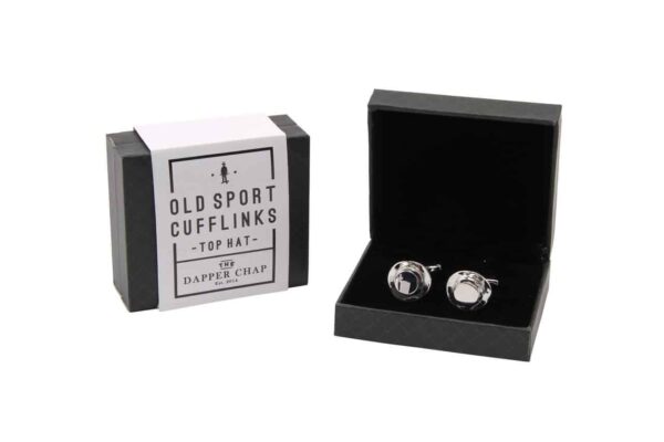 Dapper Chap Top Hat Old Sport Cufflinks