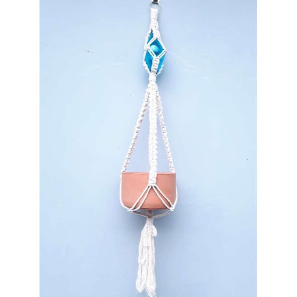 Lrg Rnd Hanging Clay Pot