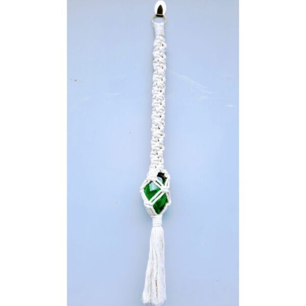 Egg Shaped Light Green Hanging Glass Ball