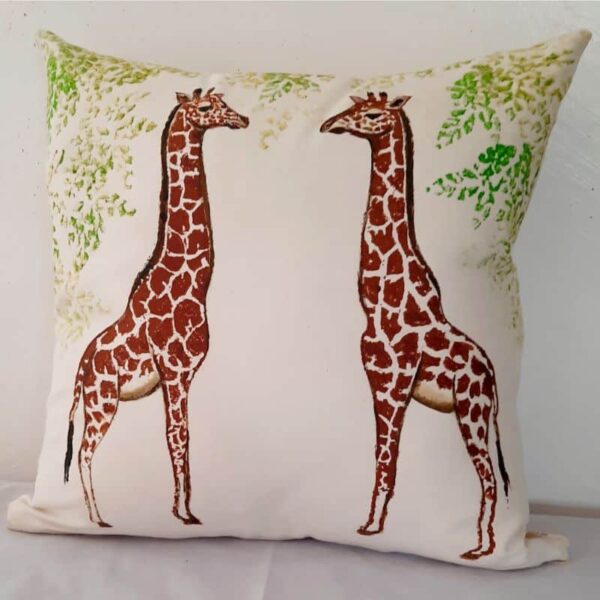 Printed Cushion - Giraffe