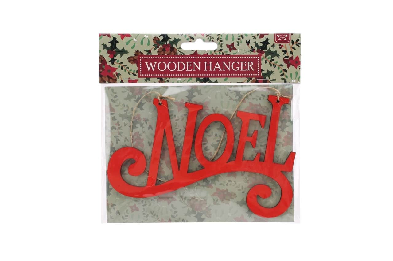 Wooden 'Noel' Hanging Sign