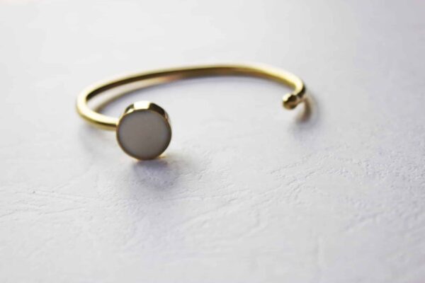 Bangle - White Dot