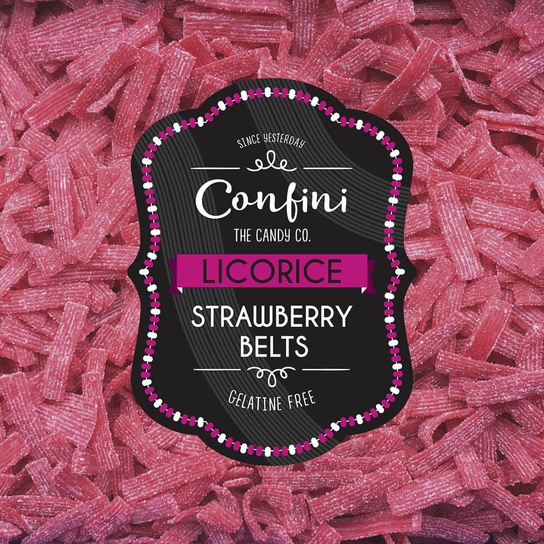 Pouch 170g - Strawberry Belts