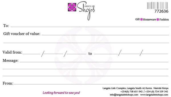 Langata Link Gift Voucher