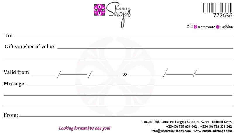 Langata Link Gift Voucher