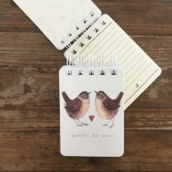 Wonderful Wrens Small Spiral Notebook