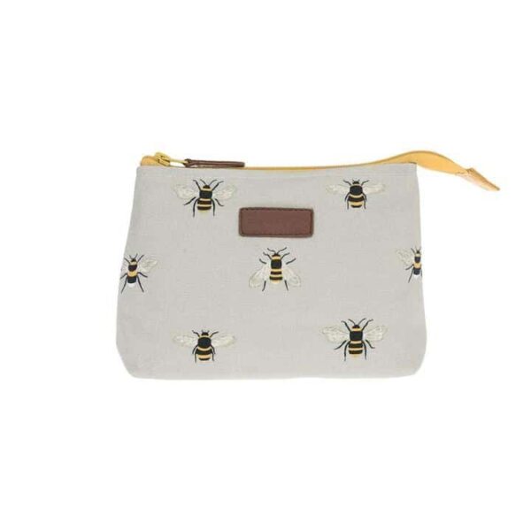 Canvas Makeup Bag - Small - Bees