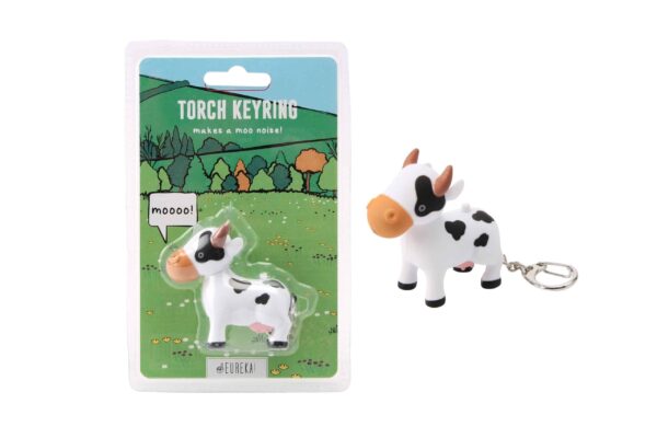 Eureka Torch Keyring Light - Cow
