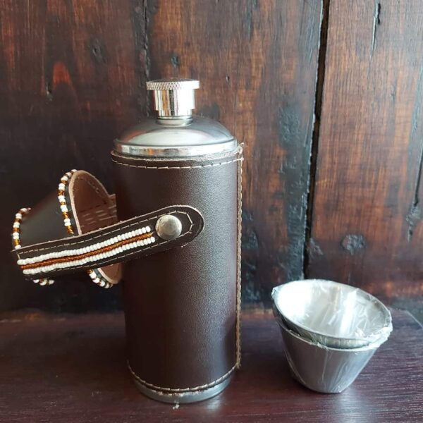 Mini Leather Flask