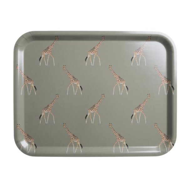 Printed Tray Large Zsl Giraffe