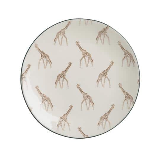 Side Plate - Stoneware - ZSL - Giraffe
