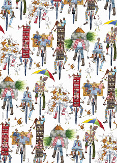 Single sheet wrapping paper/ Bicycles