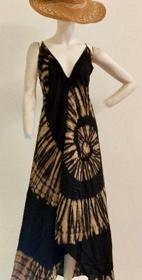 Cotton tie-dye dress - Long - Image 2