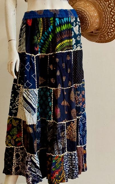 Cotton Patchwork Skirt - Long - Image 4